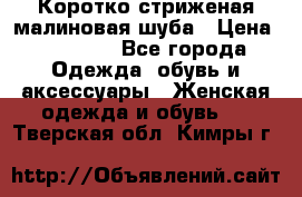 Коротко стриженая малиновая шуба › Цена ­ 10 000 - Все города Одежда, обувь и аксессуары » Женская одежда и обувь   . Тверская обл.,Кимры г.